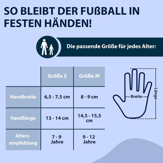 HUDORA Torwarthandschuhe Kinder Größe M blau
