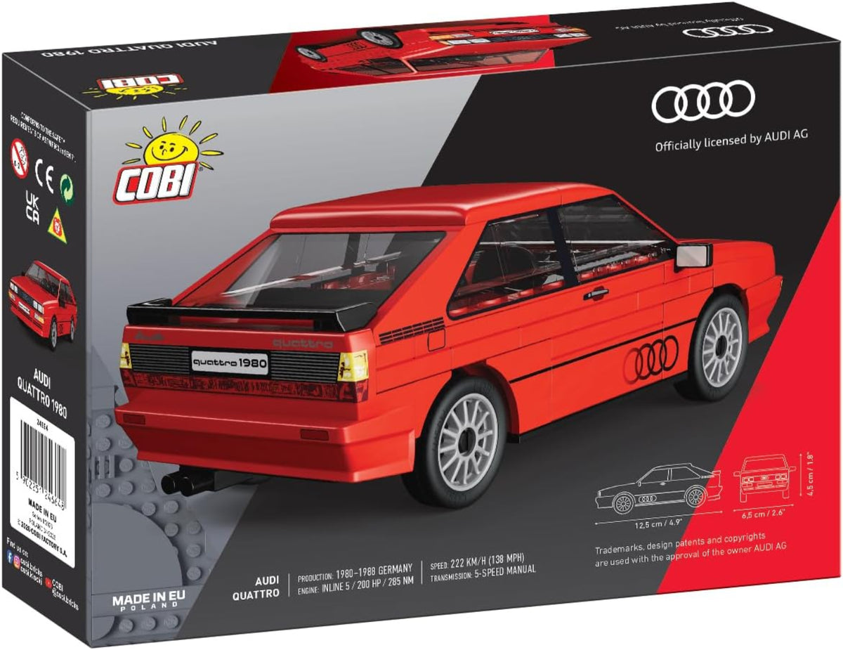 COBI Audi Quattro (1980) Rot Bauset 79 Teile 1:35