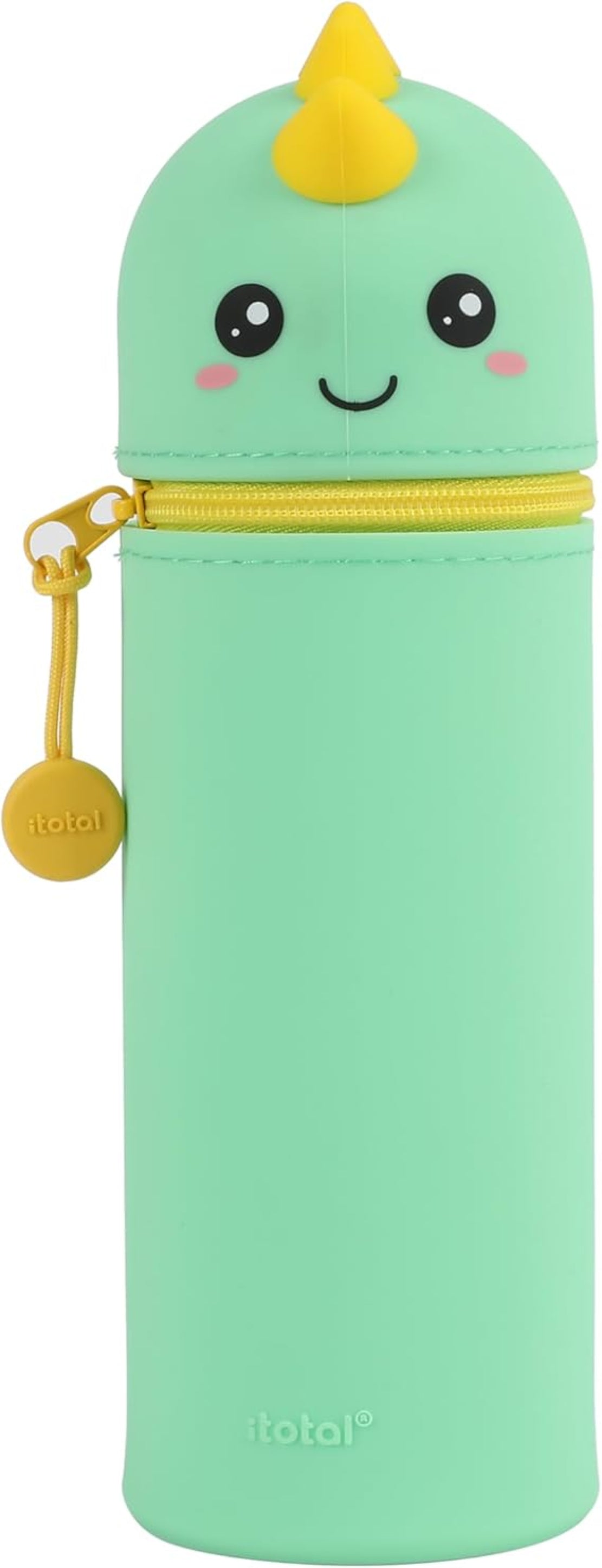 I-TOTAL Silikon Federmäppchen Dino – ausziehbar, 6x21 cm