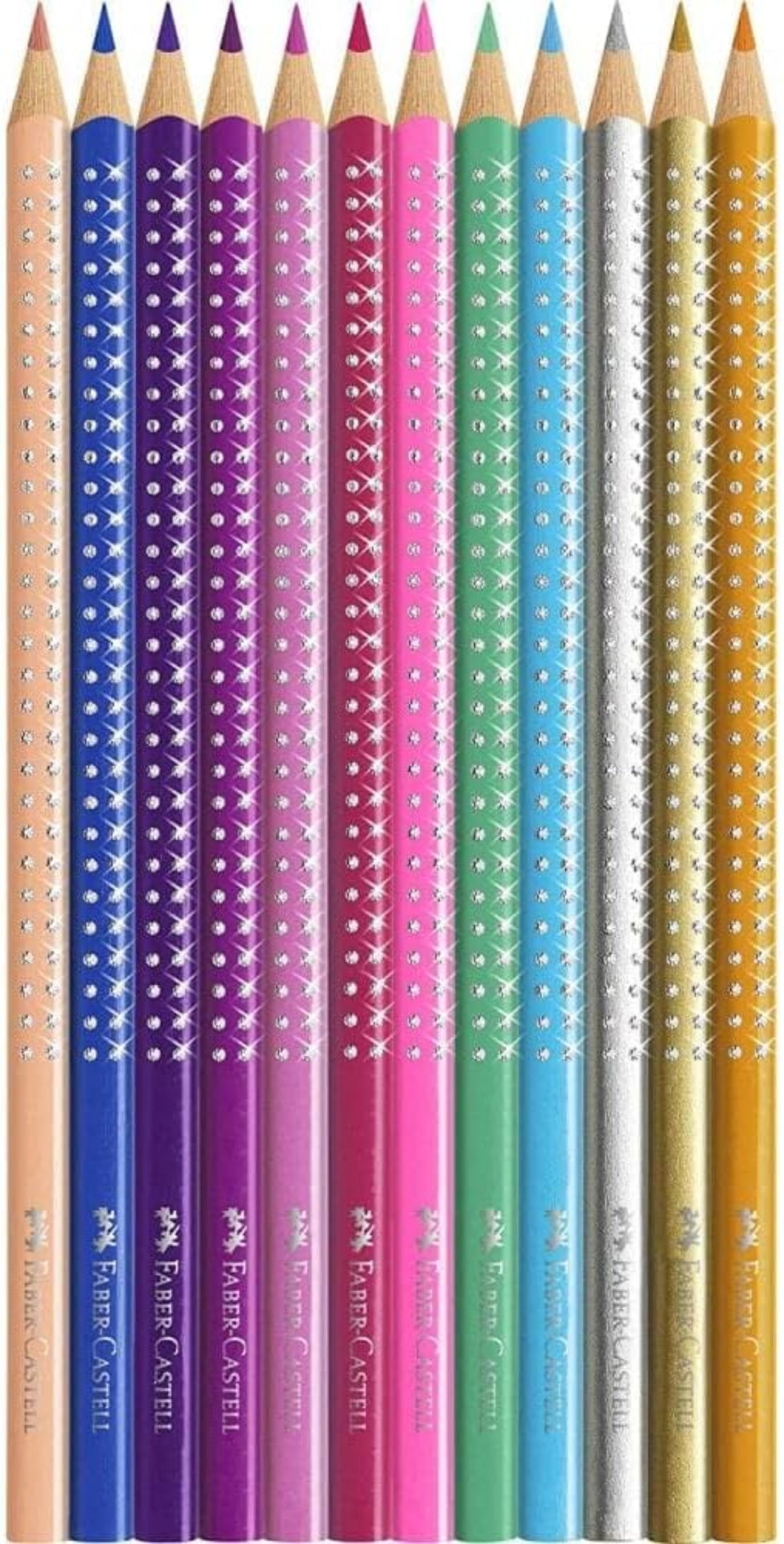 Faber-Castell Sparkle Buntstifte 12er Metalldose Pink