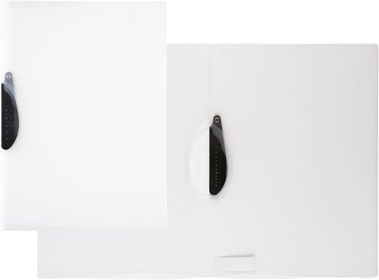 Idena Clipmappe DIN A4 – PP transluzent/weiß, ca. 30 Blatt