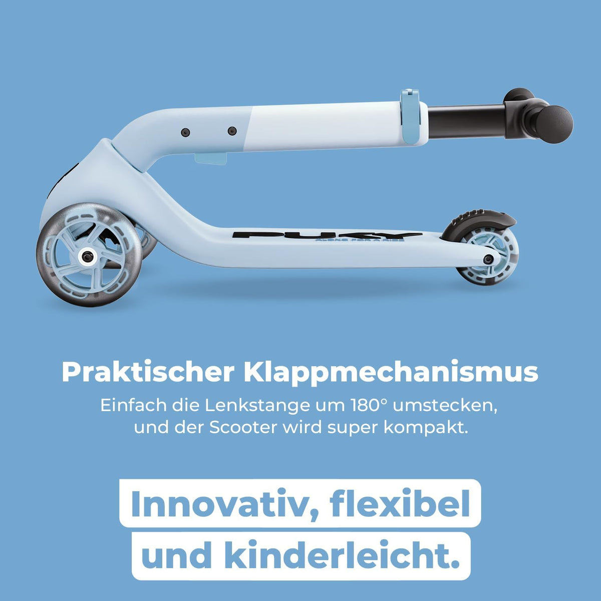 PUKY Roller PUSH arctic blue – 3 Räder ab 2 Jahre