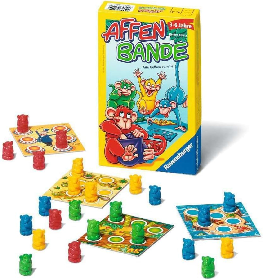 Ravensburger Affenbande, Sammelspiel ab 3 Jahren, 2–4 Spieler