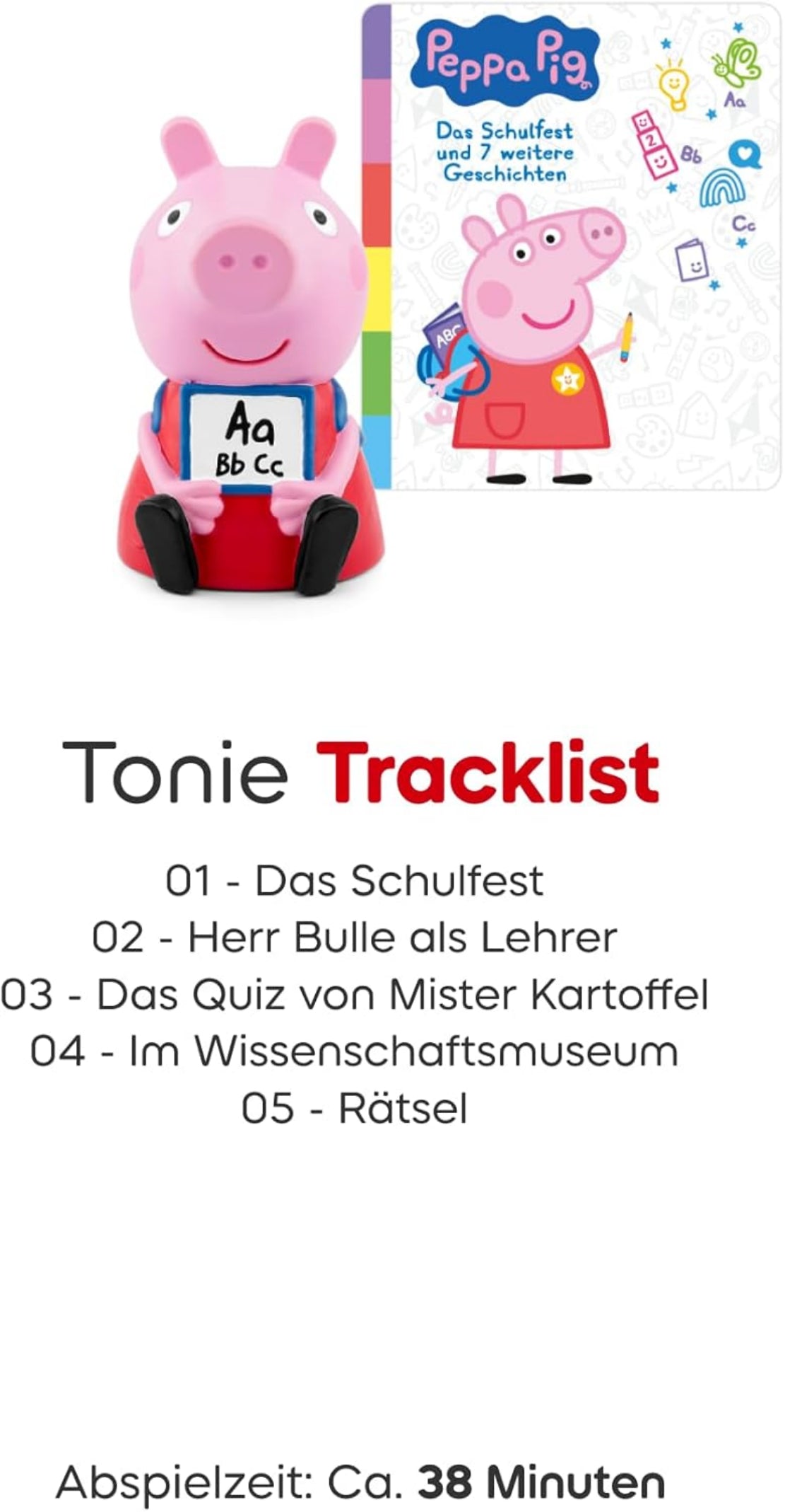 tonies Peppa Pig - Das Schulfest & 7 Geschichten (ab 3 J.)