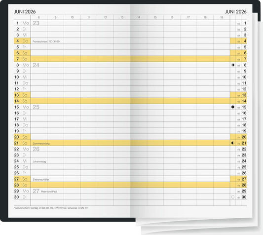 Kalender 2026 Modell 746 - Kompakter Terminplaner mit auswechselbarer Einlage
