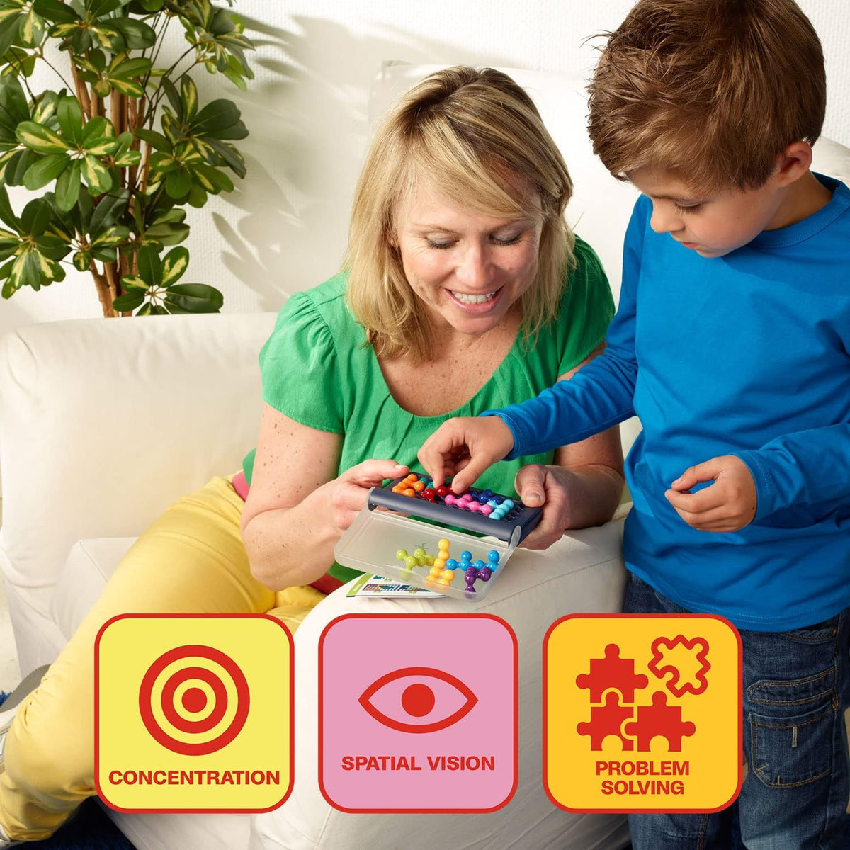SmartGames IQ Fit – Logikspiel mit 120 Aufgaben ab 6 Jahren
