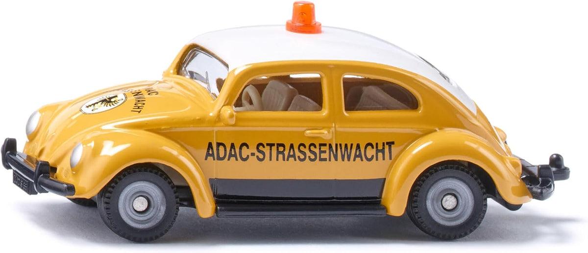SIKU VW Käfer ADAC Pannenhelfer - Detailgetreues Sammlermodell mit Gummireifen