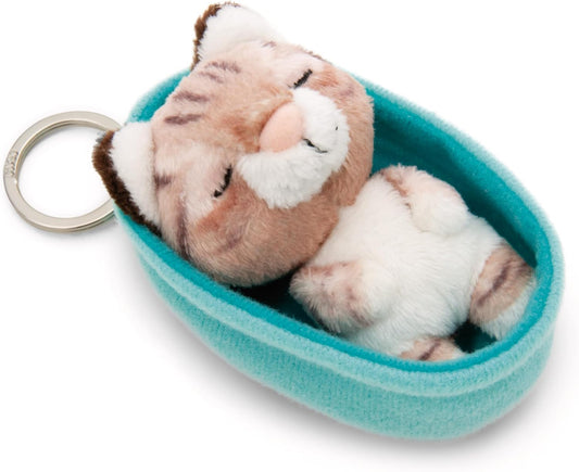 NICI Sleeping Pets Schlüsselanhänger – Katze getigert