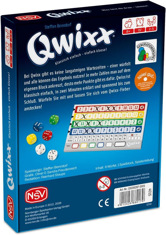 NSV QWIXX – Taktisches Würfelspiel, nominiert Spiel d. J. 2013