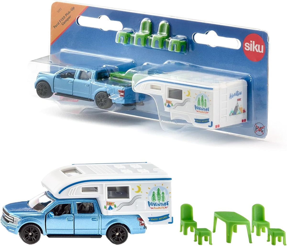SIKU 1693 Ford F150 Pick-Up Camper – Metallspielzeug