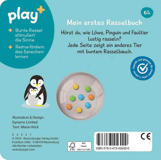Ravensburger Rasselbuch Tiere – Babybuch ab 6 Monate