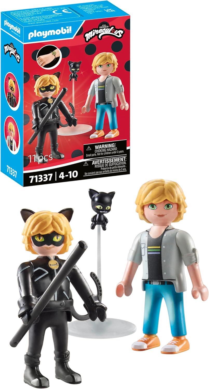 PLAYMOBIL® 71337 Miraculous: Adrien & Cat Noir mit Plagg