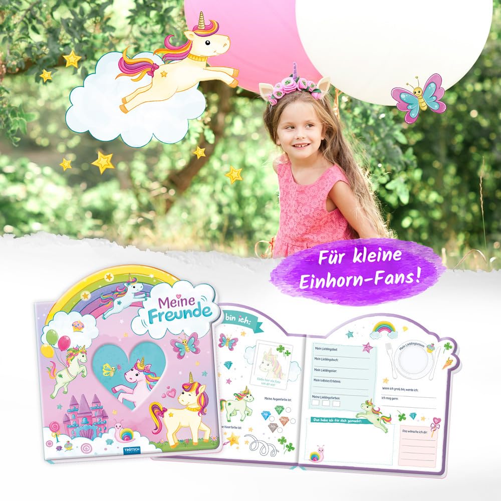 Trötsch Freundebuch Kindergarten Einhornwelt Eintragealbum