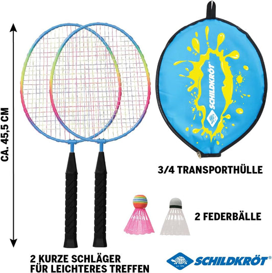 Schildkröt Federball Set Junior – 2 Schläger & 2 Bälle