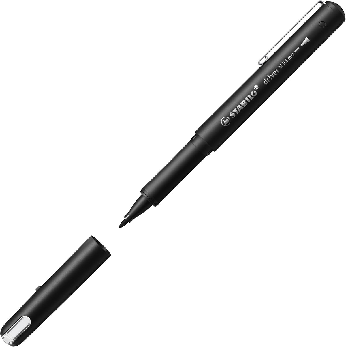 STABILO driver Faserschreiber schwarz 0,8 mm – Einzelstift