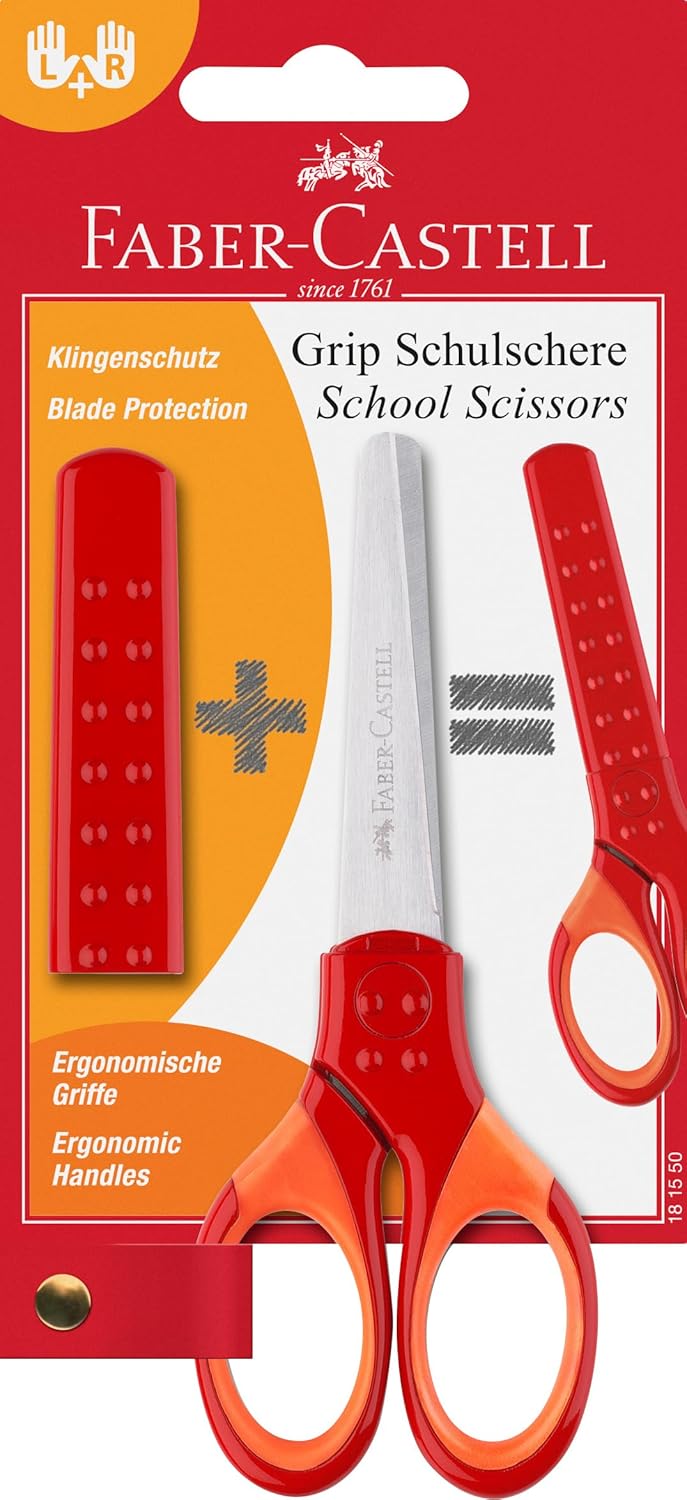 Faber-Castell Schulschere 20cm Rot