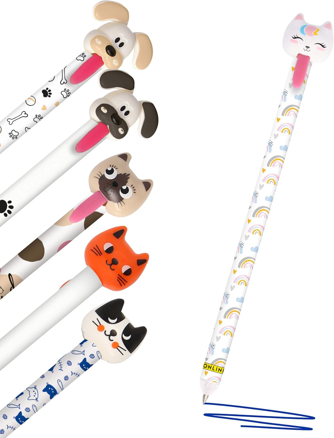ONLINE PEN magiXX Zip 3D Clip Kugelschreiber – Einhorn Katze