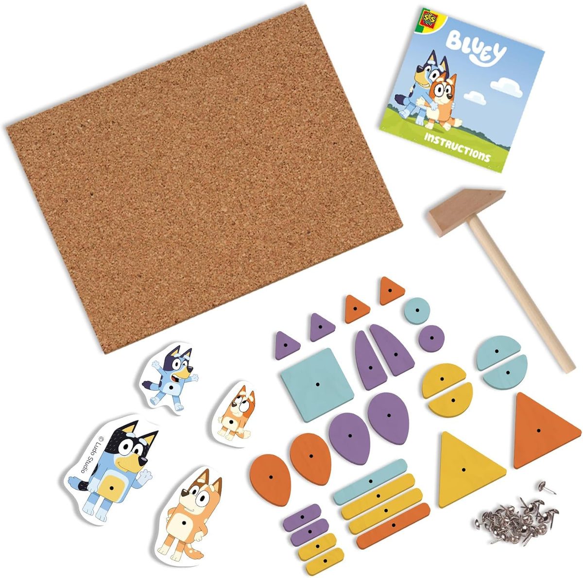 SES Creative Hämmerchen Tick mit Bluey Holzformen ab 3 Jahren