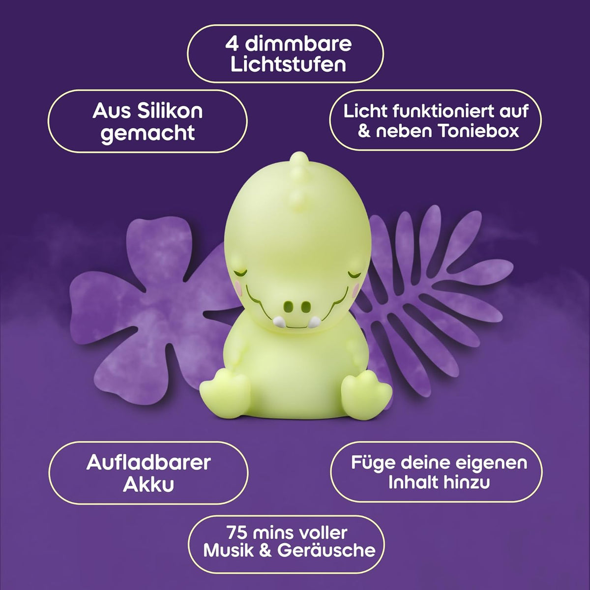 tonies Schlummerkrokodil Nachtlicht-Tonie Toniebox ab 1 J.