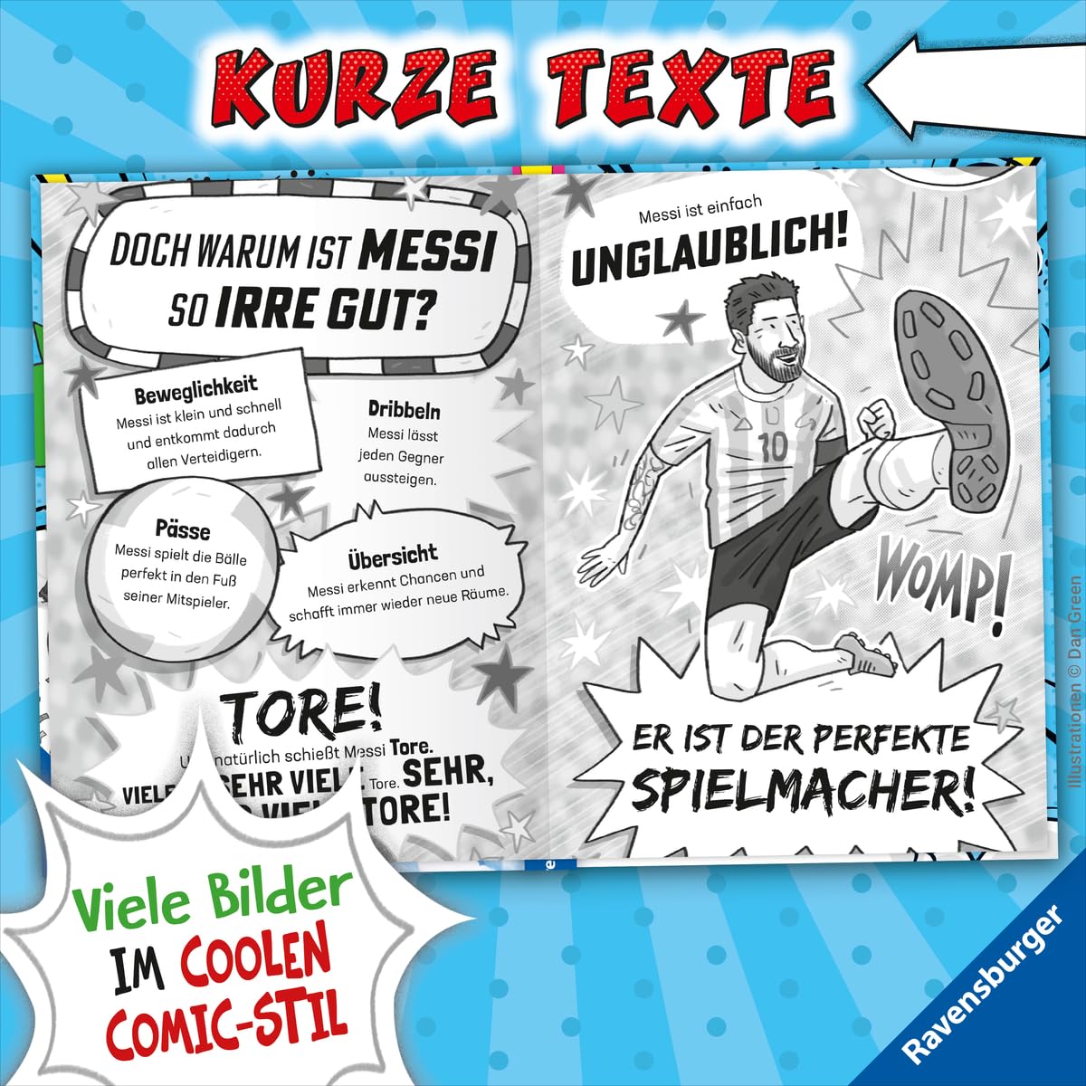 Fußball-Stars – Alles über Messi, Erstlesebuch ab 7 Jahren