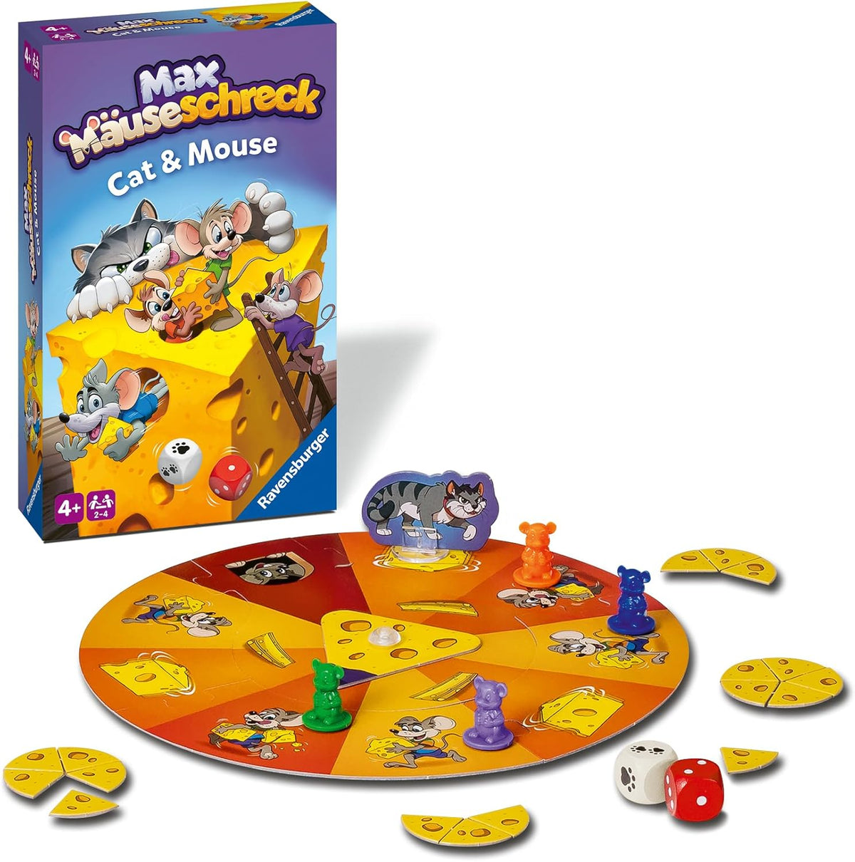 Ravensburger Max Mäuseschreck, Würfelspiel ab 4 Jahren