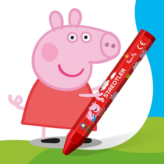 STAEDTLER Wachsmalkreide Peppa Wutz – 6 Farben im Etui