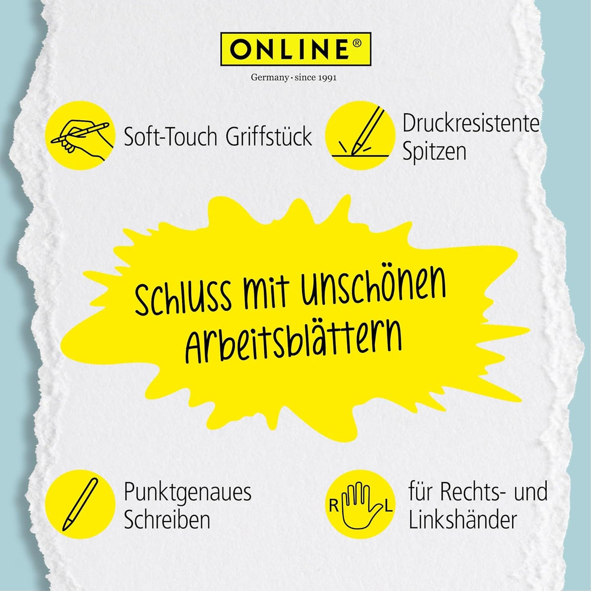 magiXX Tintenroller radierbar blau - Gelschreiber mit Radierer