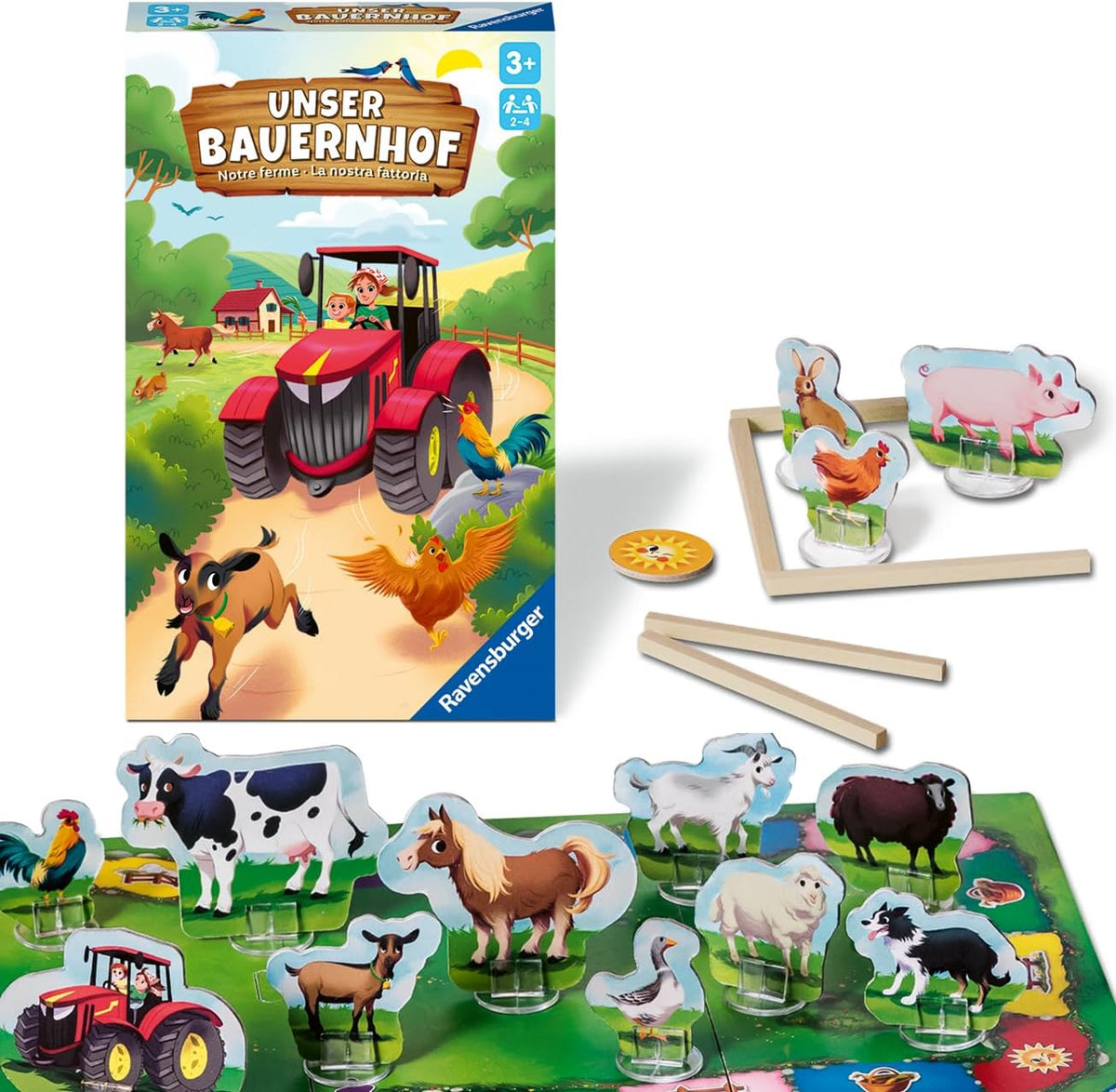 Ravensburger Unser Bauernhof, Würfelspiel ab 3 Jahren