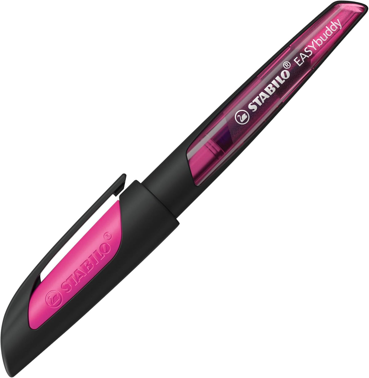 STABILO EASYbuddy Füllhalter schwarz/magenta Feder A blau
