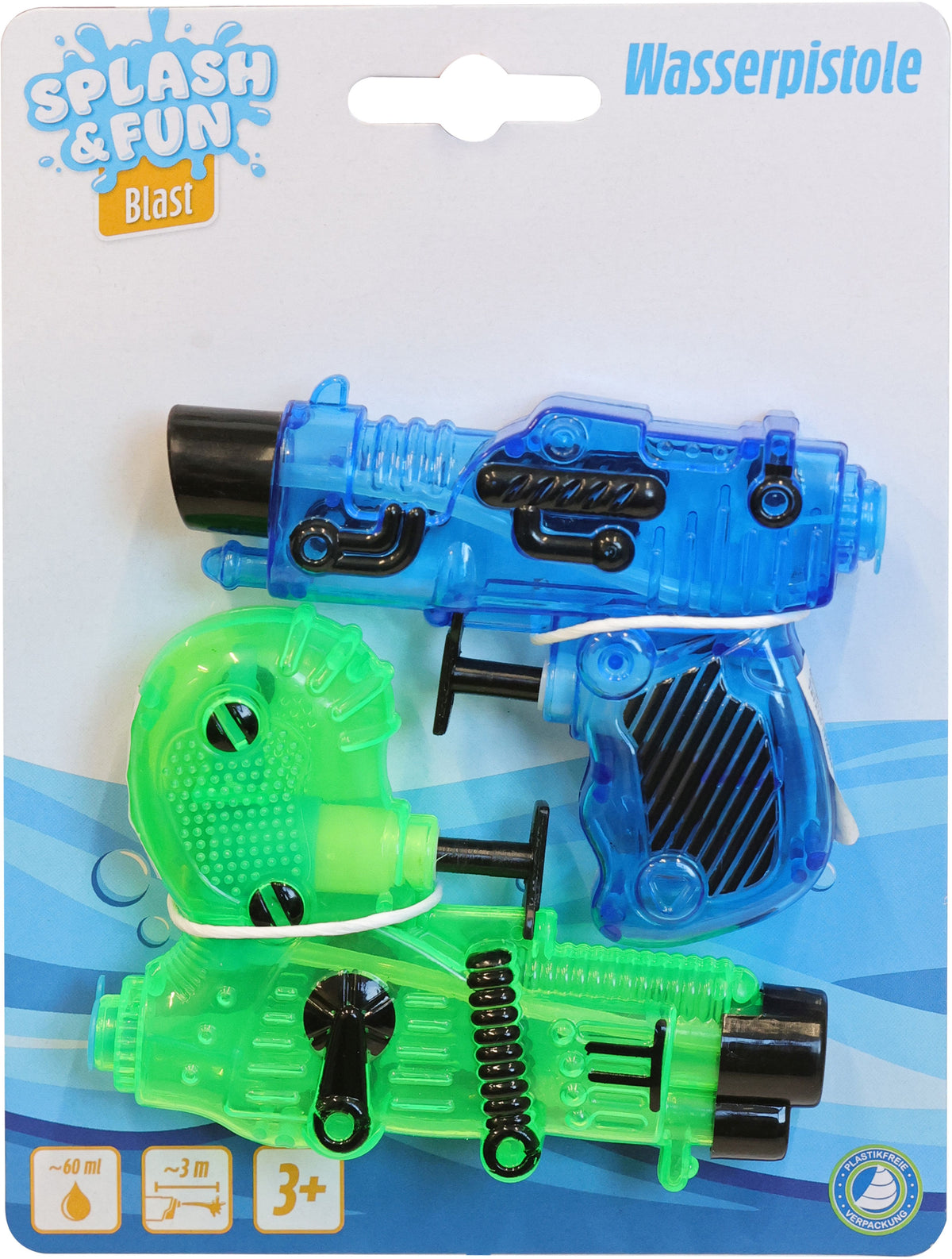 Splash & Fun Wasserpistole Galaxy 2er-Set 11 cm