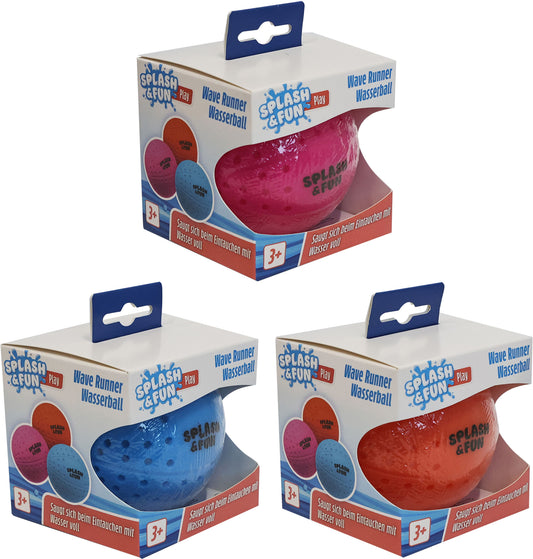 Splash & Fun WaveRunner Wasserball 9 cm – 1 von 3 Farben