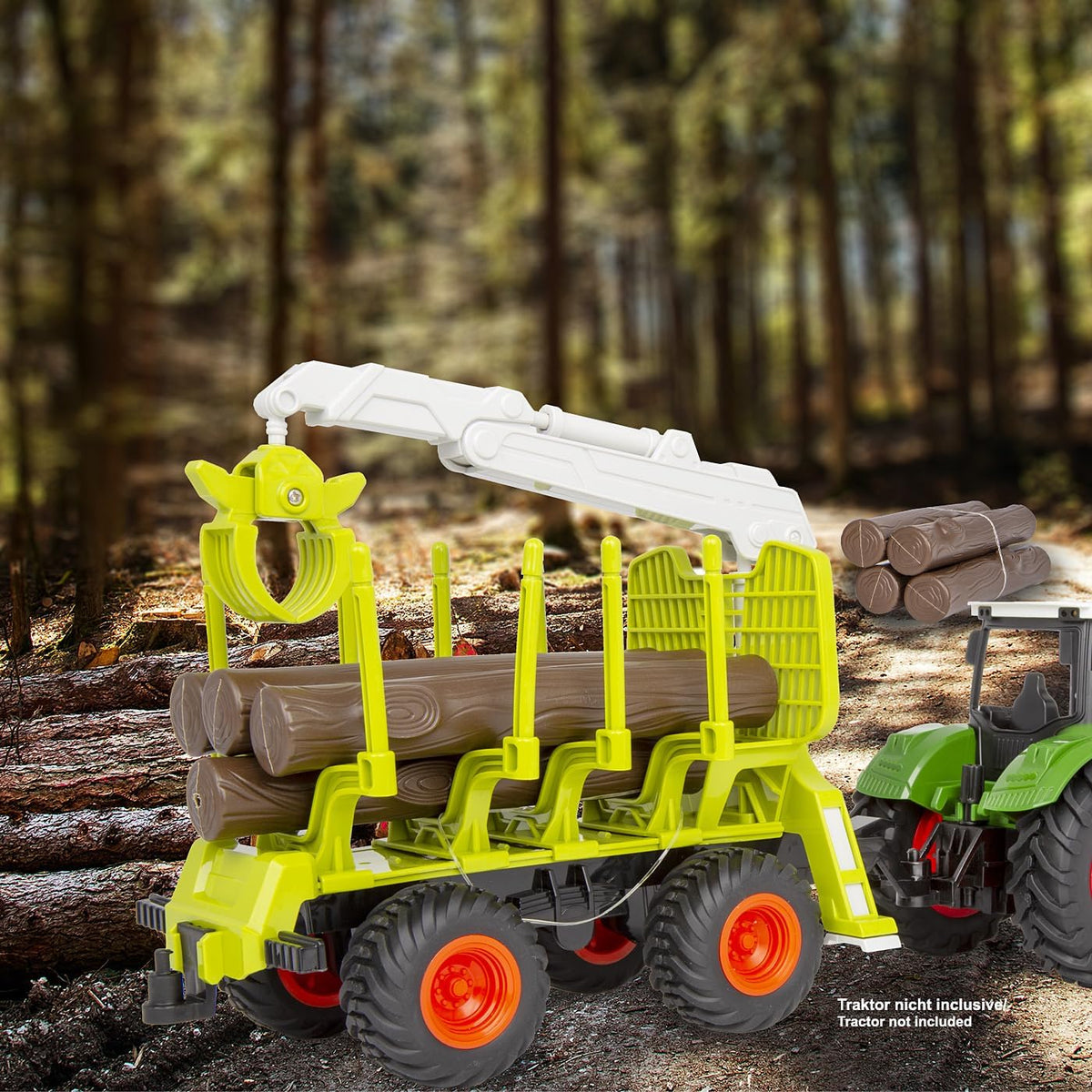 JAMARA Holzrückewagen mit Kranarm 1:24S | Forstwirtschaft