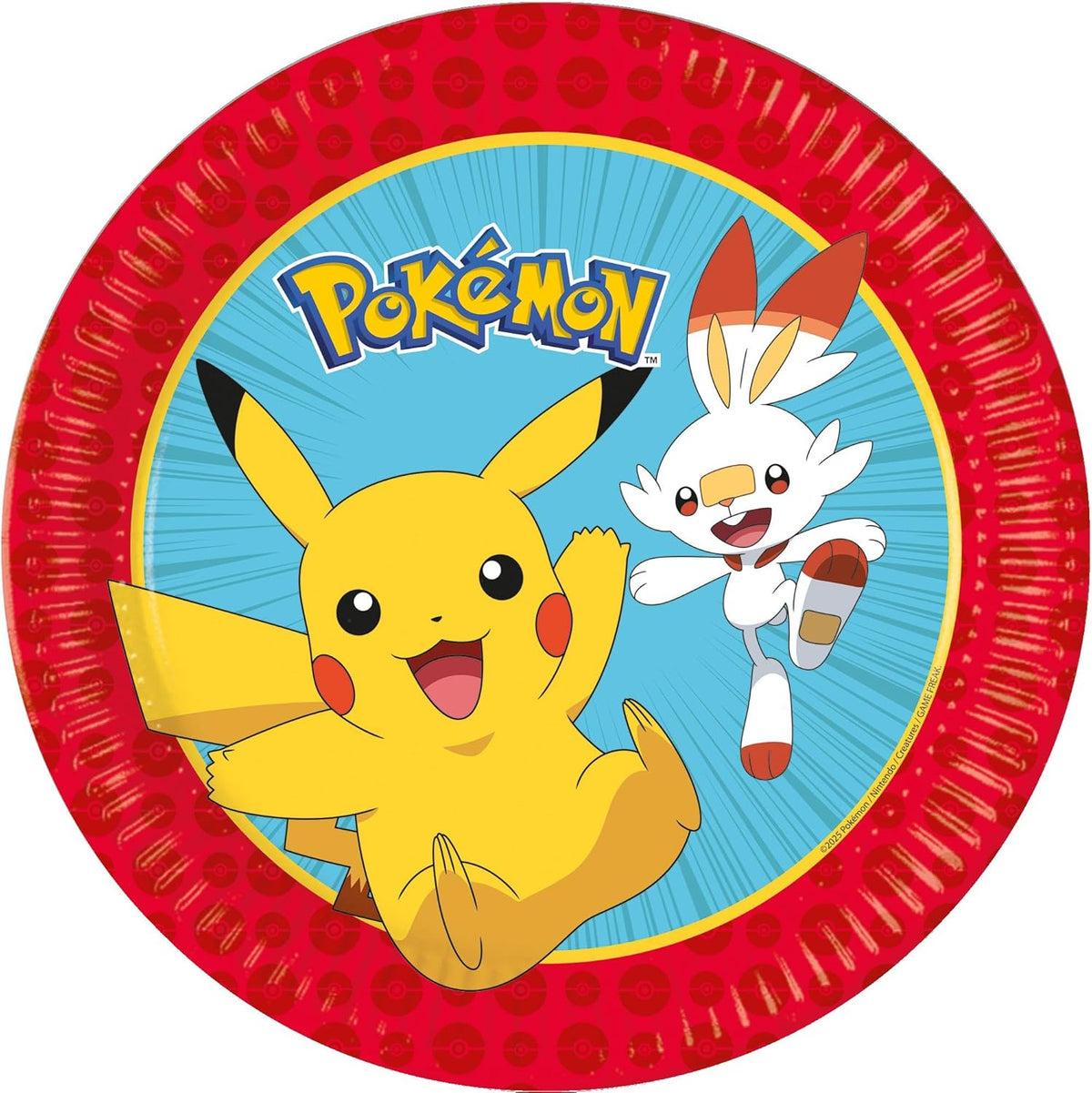 PROCOS Pokémon Next Generation Pappteller Ø23 cm 8 Stück