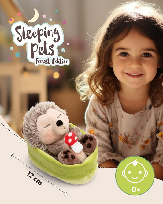 NICI Kuscheltier Igel Fliegenpilz Sleeping Pets 12 cm GREEN