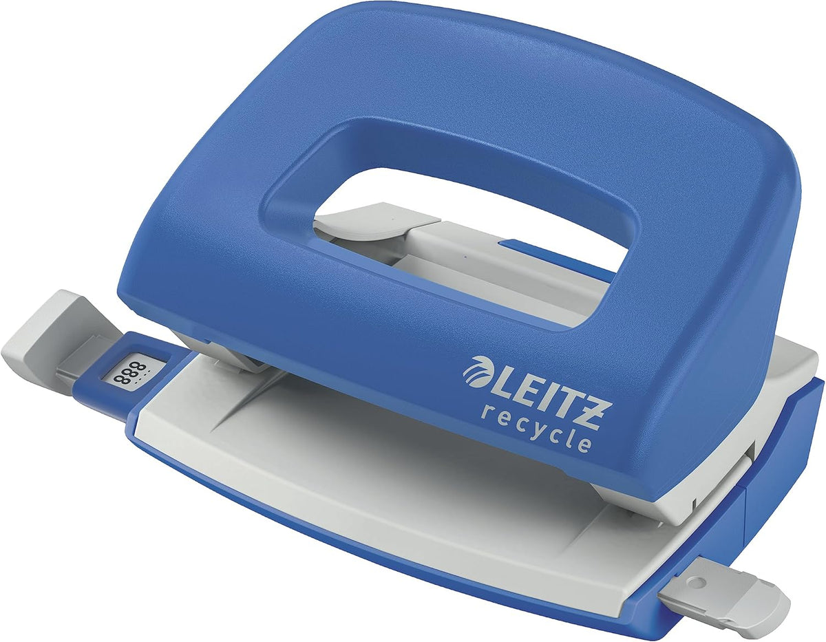 Leitz NeXXt Recycle Mini-Locher – Blau, bis 10 Blatt