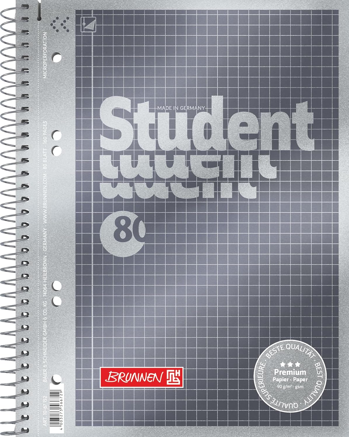 Premium Collegeblock A5 kariert - Hochwertiges Schreibvergnügen für Studium & Beruf