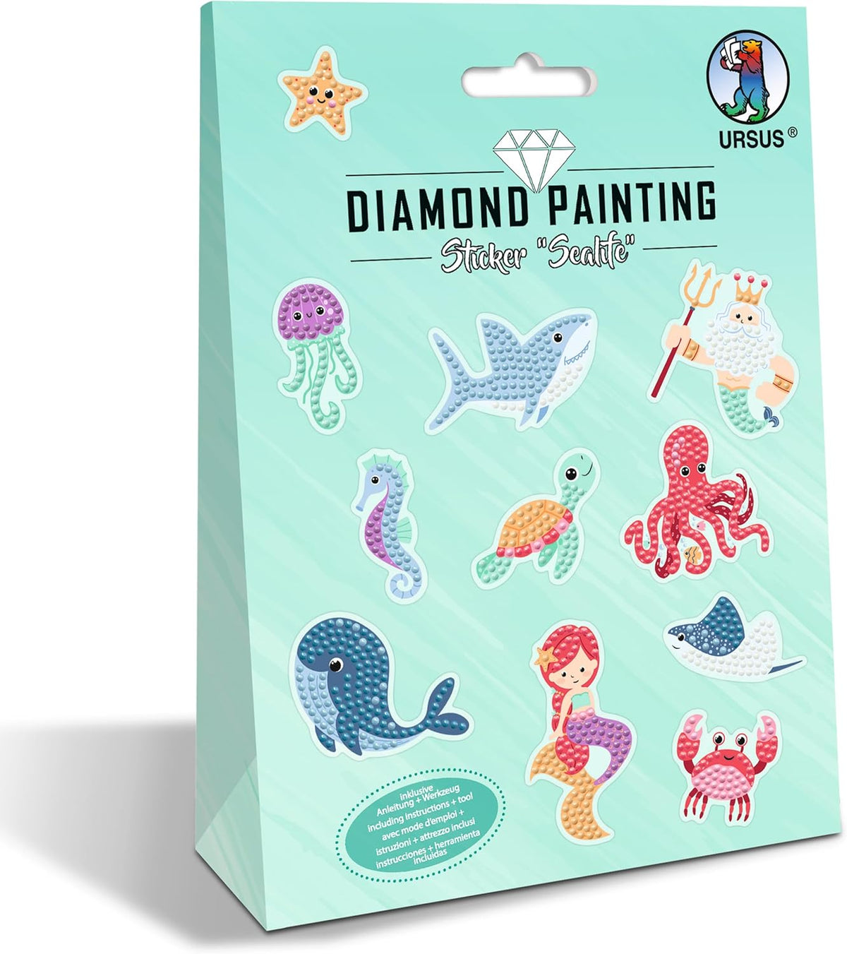 Diamond Painting Sticker Sealife - Funkelnde Meerestiere