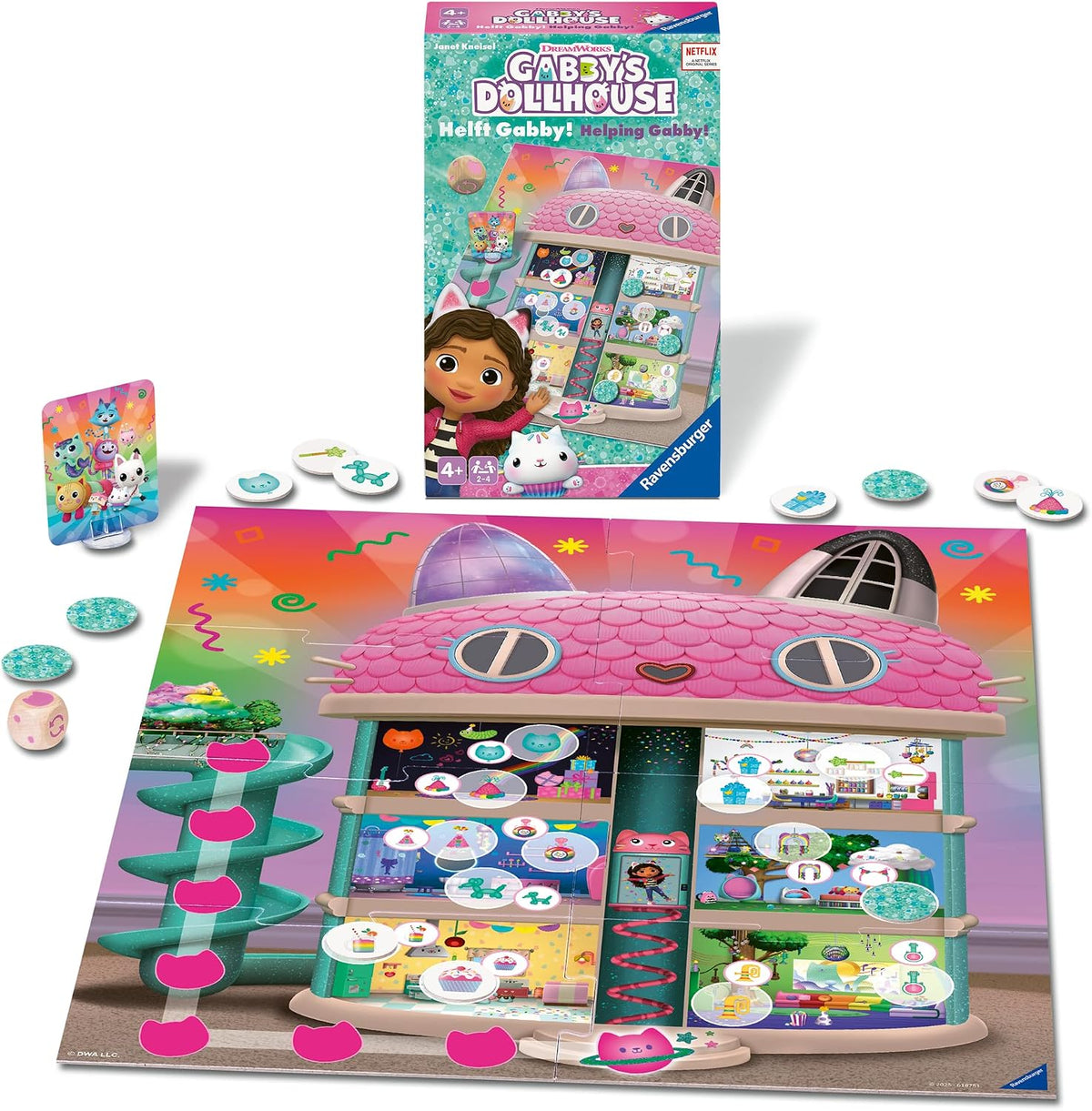 Ravensburger Gabby’s Dollhouse – Helft Gabby! Such- & Merkspiel