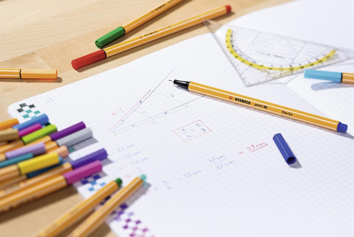 STABILO point 88 Fineliner – 20er Etui, 20 Farben