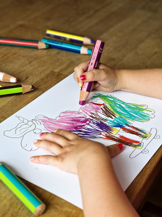STABILO Woody 3in1 duo zweifarbig 10er Pack mit Spitzer