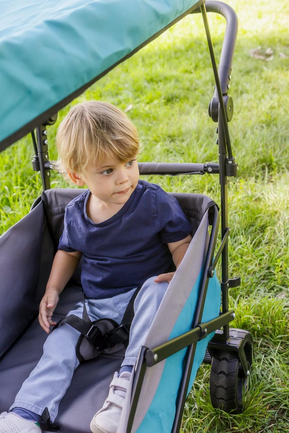 Outdoor Active Bollerwagen Petrol mit Dach, faltbar