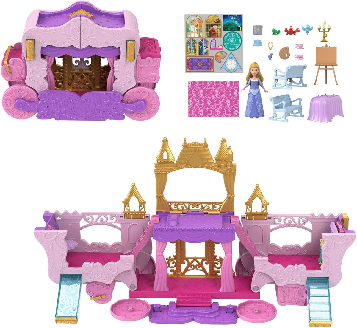 Disney Princess Cinderella Verwandlungs-Kutsche zu Schloss | Mattel
