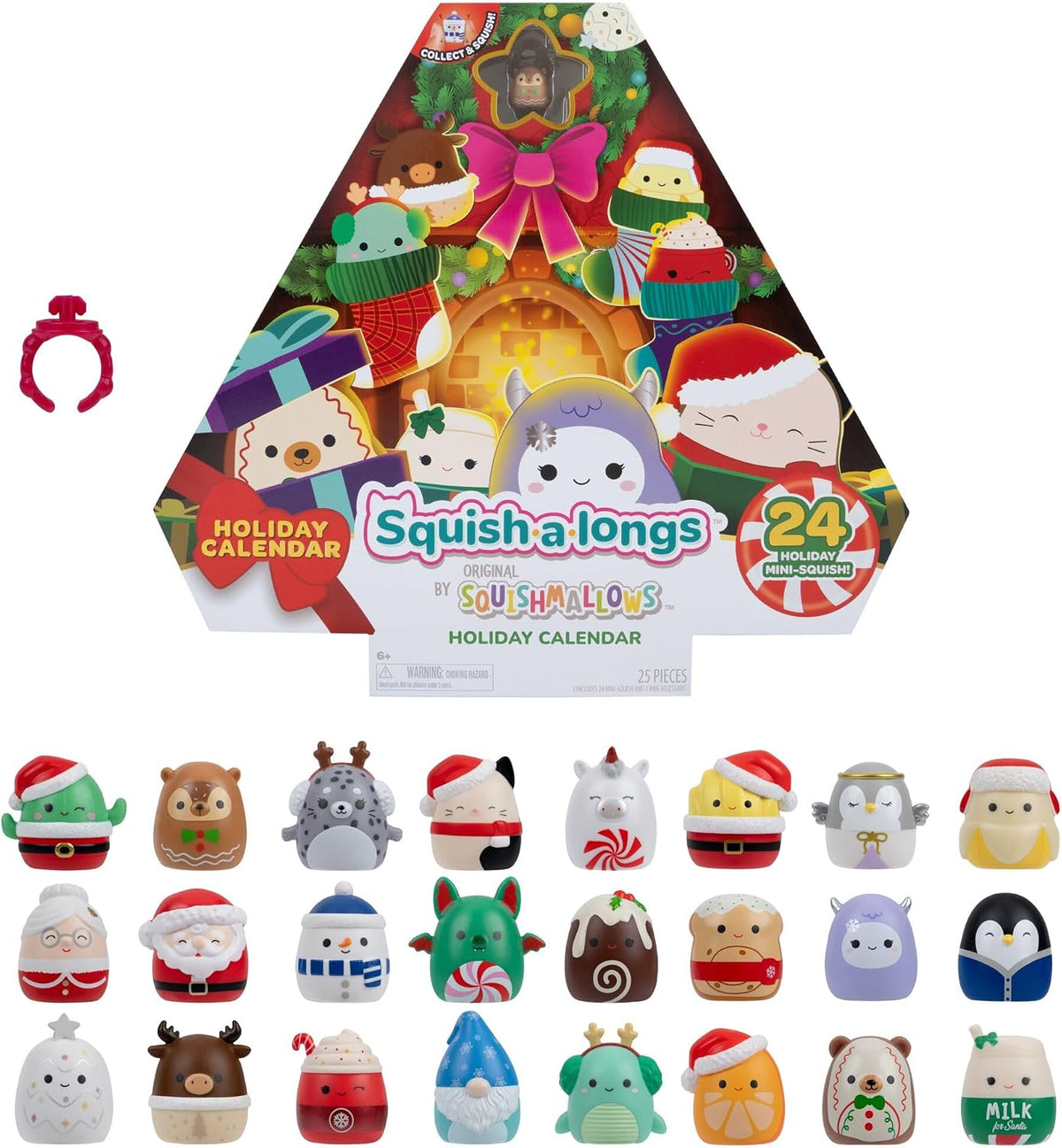 Squishmallows Squish-A-Longs Adventskalender mit 24 Mini-Figuren