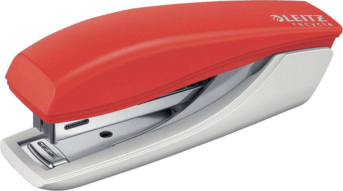 Leitz Mini Heftgerät NeXXt Recycle für 10 Blatt – Rot
