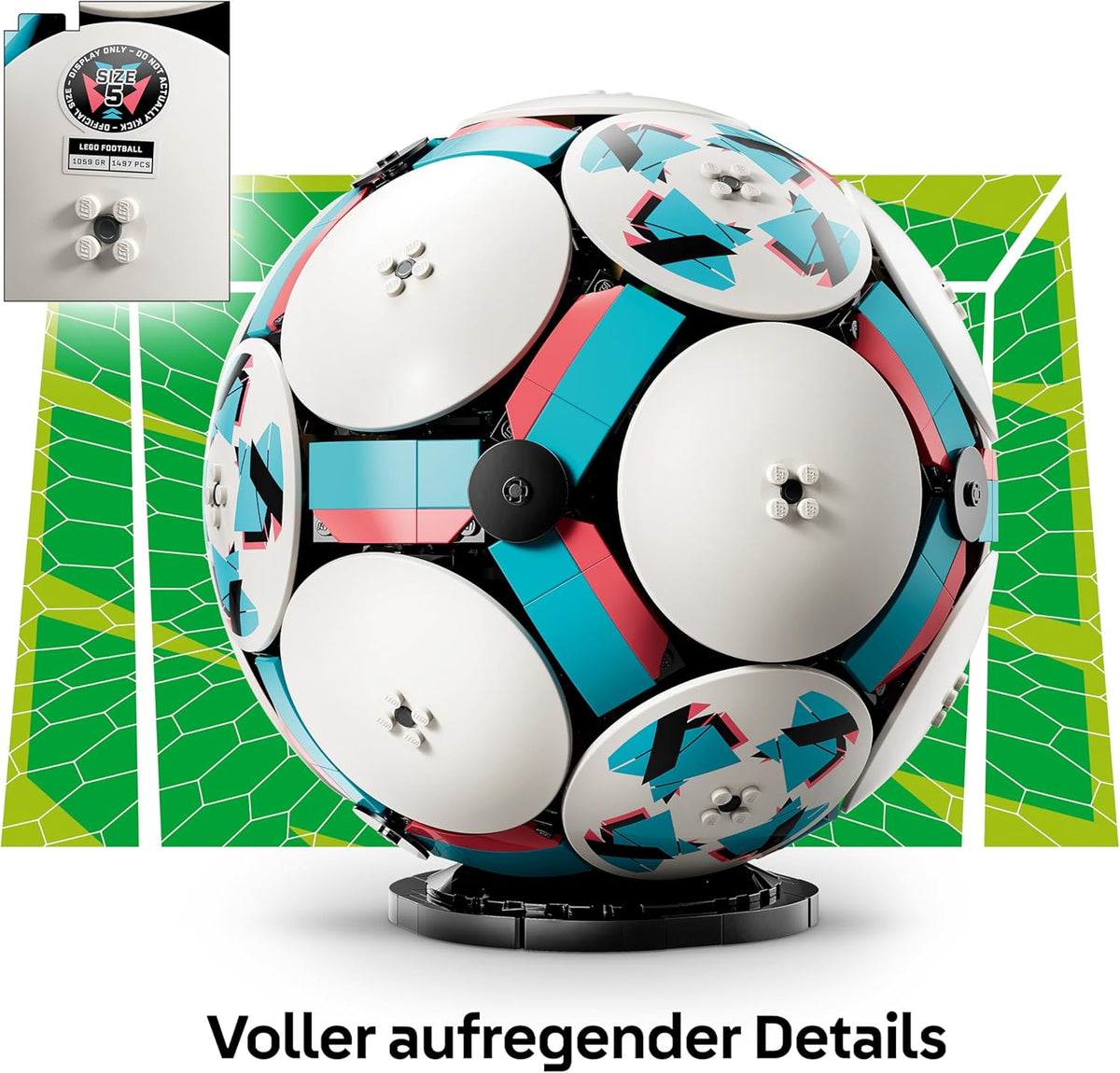 LEGO Editions Fußball - 3D Modell mit Mini-Stadion ab 10 Jahren