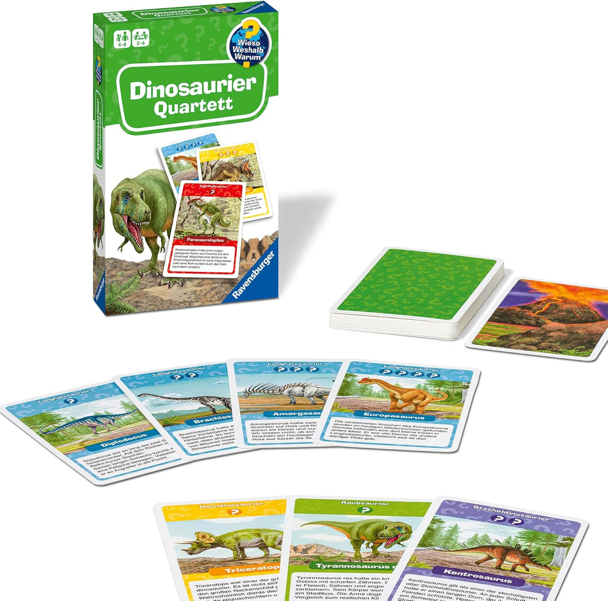 Ravensburger WWW Dinosaurier Quartett ab 4 Jahren (22359)