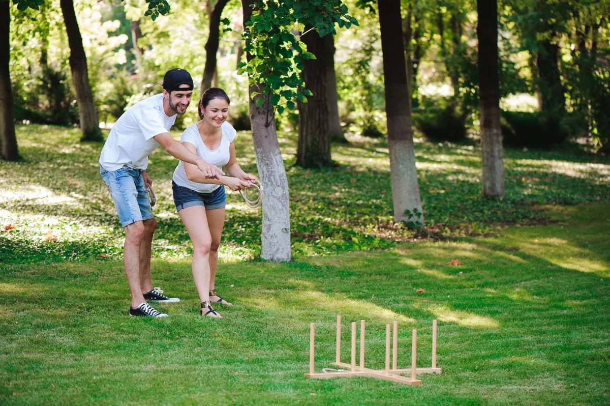 Idena Ringwurfspiel FSC-Holz 50 cm Sisal ab 6 Jahren