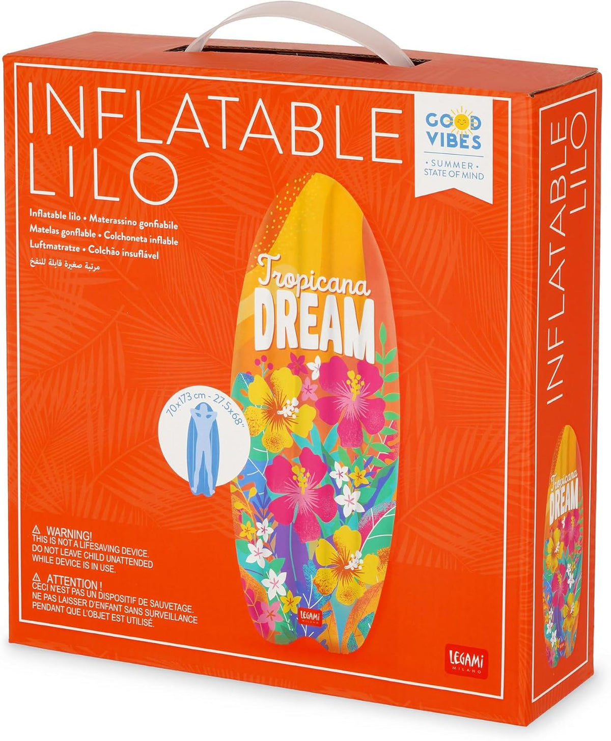 LEGAMI Luftmatratze Tropicana Dream 70x173 cm Pool