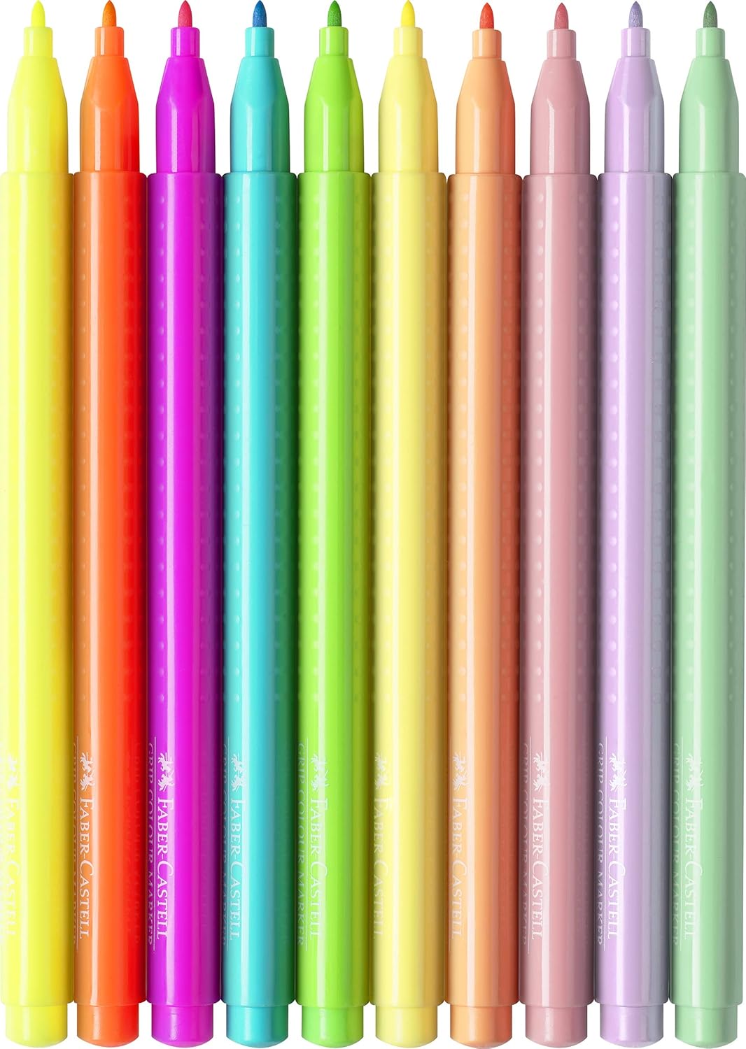 Faber-Castell Grip Filzstifte Neon & Pastell 10er