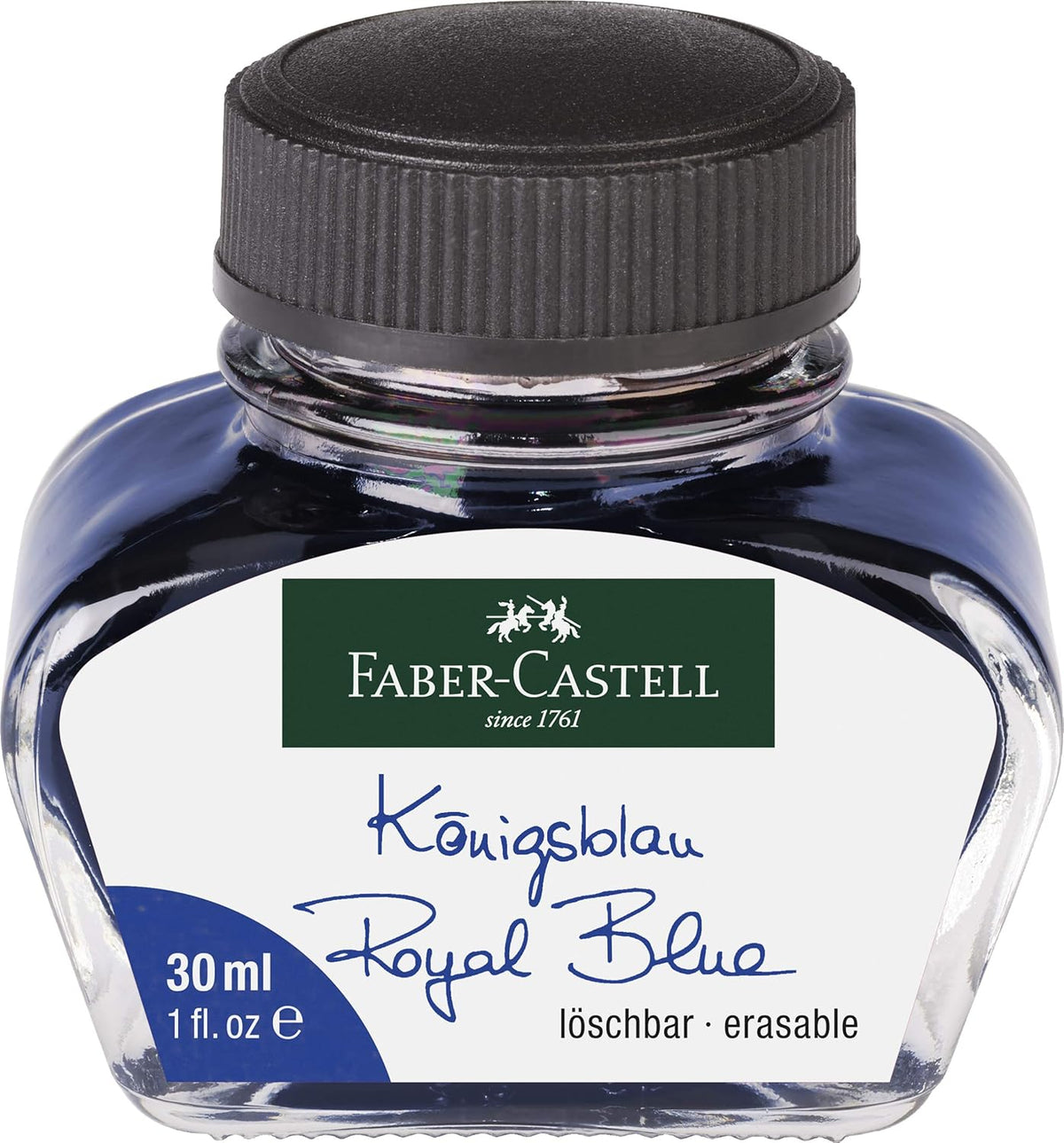 Faber-Castell Tintenglas Königsblau löschbar 30 ml